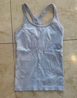 LULULEMON Ribbed Racerback Tank Light Green Size 6 – Style