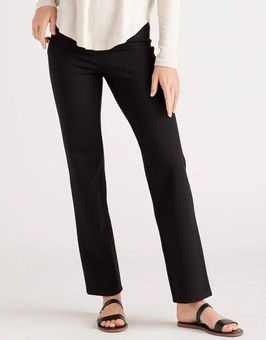 Black Ponte Wide Leg Pant