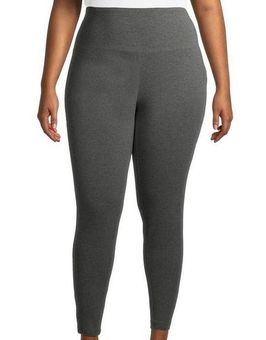 Terra & Sky Women's Grey Plus Size Cotton Blend High Waist Leggings Size :  3X - $10 - From Kolby