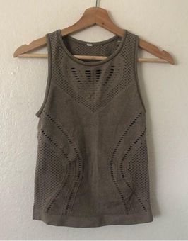 Alo Yoga Lark Tank Top in Light Brown Sz Missing - $28 - From Jane