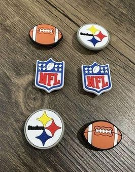 Pittsburgh Steelers Clog Charms - 6 pack