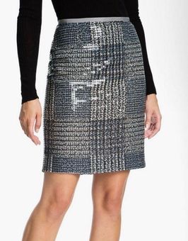 Tory Burch 'Bristol' Sequin Pencil Skirt Blue Size 2 - $70 (81% Off Retail)  - From Sophia