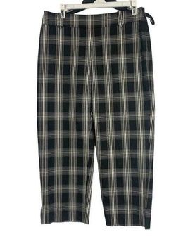 White House  Black Market Women's Legacy Plaid Capri Pants size