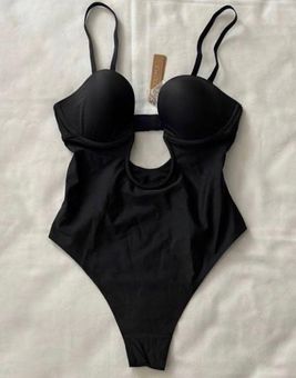 SKIMS Deep Plunge Shapewear Bodysuit NWT S Black - $50 (57% Off Retail) New  With Tags - From Ali