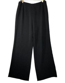 Yansi Fugel Womens Size 12 Black Dress Pants Wide Leg Trouser