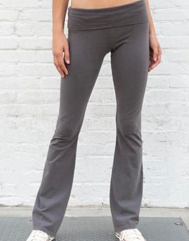 Brandy Melville Flare Yoga Leggings Gray - $28 New With Tags