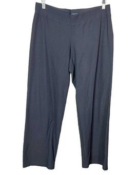 Eileen Fisher Washable Stretch Crepe Slim Ankle Pants Gray Size PL