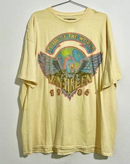 Urban Outfitters Van Halen T-Shirt Yellow XL - $95 - From YHLQMDLG