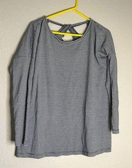 Soft Surroundings French Key Top Womens Size XL Blue White Striped Coastal  - $30 - From Samantha