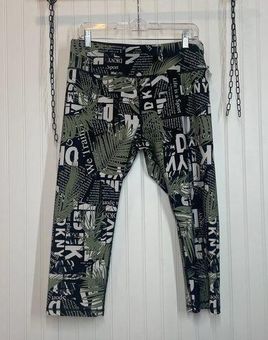 DKNY NWOT Sport Tropical Texture Print Cropped High Waist Tights Leggings  Sze XL - $24 - From Iryna