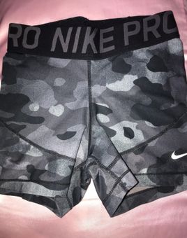 Nike Pro Camo Spandex Shorts Black 