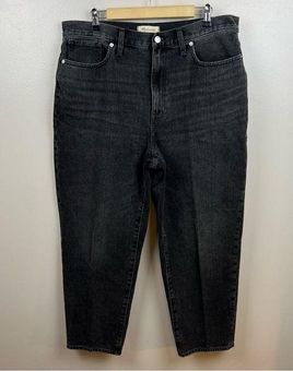 Madewell Baggy Tapered Jeans Size 32 Black Mackinnon Wash High Rise Denim  NF125 - $39 - From Stephanie