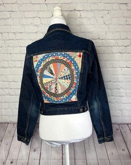 Handmade Embroidered Patchwork Denim Jacket