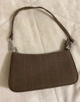 Brandy Melville brown faux leather messenger purse