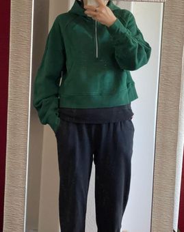 Lululemon NWT Oversized Scuba Hoodie 1/2 Half Zip Rare Everglade Green Size  XS/S model 5'6 125 lbs - $195 New With Tags - From daisy