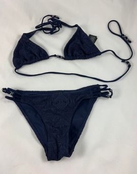 Erhvervelse Bevise At placere H&M US 4 Navy blue string bikini - $11 (62% Off Retail) - From Francesca