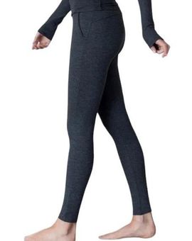 Hue Lunya charcoal grey Restore pocket leggings pima cotton blend
