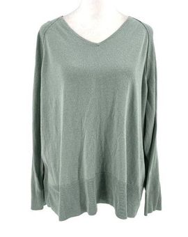 J. Jill Cotton Blend Scoop Neck Sweater