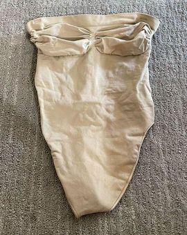 SKIMS Seamless Sculpt Strapless Thong Bodysuit Sand, Large NWOT - $45 -  From Jessica