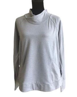 Zelos Activewear Womens Sweatshirt Size Medium Gray Slouchy