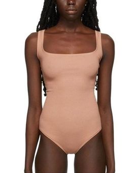 SKIMS Ribbed Cotton Bodysuit in Sedona Size XXS - $49 New With Tags - From  Madelynn