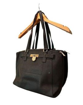 Hamilton Women's Large Leather Tote Bag Black