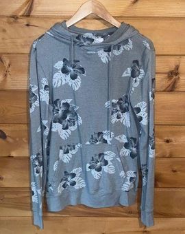 On the Byas pacsun gray floral pullover sweatshirt 17 From Morgan