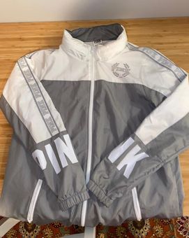 pink full zip anorak jacket