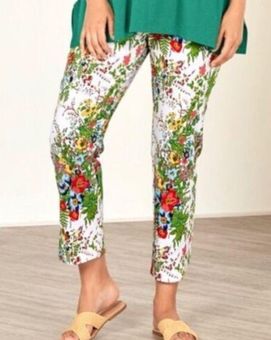 Soft Surroundings In Bloom Floral Pull On Pants Size undefined