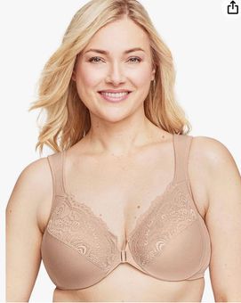 Glamorise 1245 Plus Size Wonderwire Front-Close Bra Black