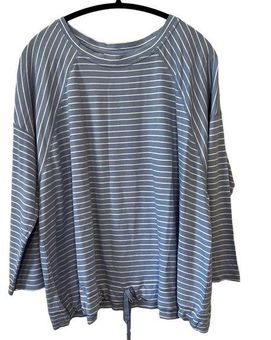 J.Jill NWT oversized striped sweater with drawstring waist. Size:2X - $26  New With Tags - From Beatriz