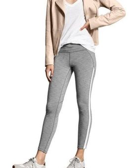 Athleta High Rise Mesh Chat Leggings Athletic Gray Size Small S EUC L1788 -  $30 - From Laura