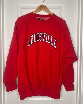 Steve & Barry's Vintage University of Louisville Crewneck Red Size