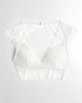 Gilly Hicks capped sleeve lace bralette