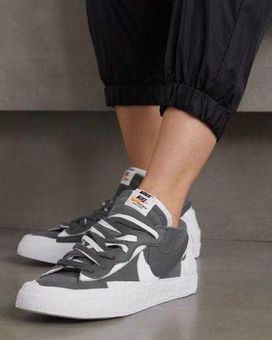 Nike New Blazer Low X Sacai Iron Grey Gray Size 6.5 - $148 - From Mel