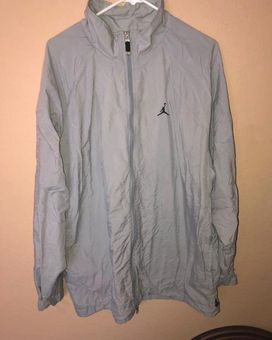 grey jordan windbreaker