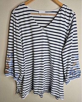 J JILL Women Size XL White Top