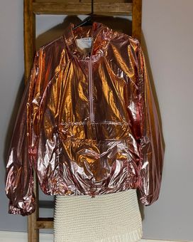 rose gold rain jacket