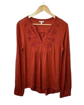 Lucky Brand Brown Tunic Tops & Blouses