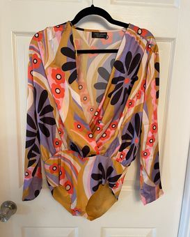 ZARA Bodysuit 70's Style Long Sleeve Size M Multiple Size M - $10