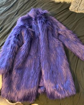 Michael Kors Faux Fur Down Coat Purple - $100 (75% Off Retail) - From Emma