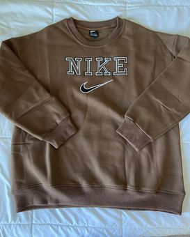 nike vintage crewneck brown