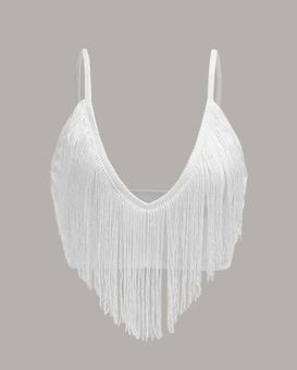 SHEIN, Tops, Shein Curve Cotton Blend Fringe Slip Cami Size 3x