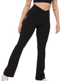 Aerie Offline By High Waist Crossover Leggings Flare Black Size M - $26  (52% Off Retail) - From Kismet