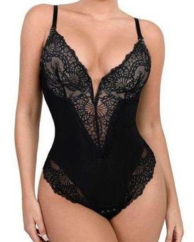 NEW Popilush Lace Shapewear Bodysuit Tummy Control L Size L