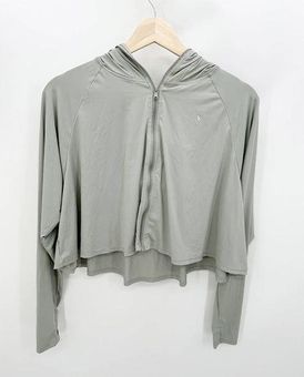 Beneunder Grey Full Zip Cropped UPF 50+ Athletic Jacket Women's Size M Size  M - $30 - From Taylor