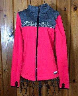 PINK Victoria's Secret hot pink. Sweat jacket.