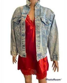 Acid Red Denim Jacket