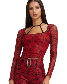 I am gia medusa red snake top Size XS - $29 - From Maranda