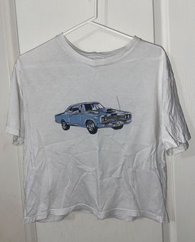 Brandy Melville Car Shirt White - $15 (46% Off Retail) - From Faith